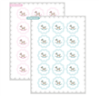 Stickers plancha Baby Horse (celeste/rosa) 15s 1u